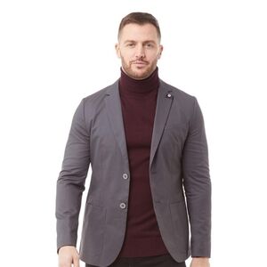 Ted Baker Mens Cliford Piece Dyed Cotton Blazer Light Grey